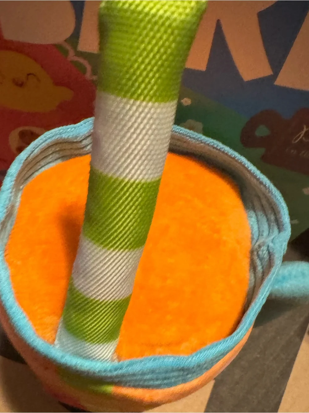 Bark Box Picnic in the Bark L oversized Sangria Dog Toy NEW crinkle, squeak,